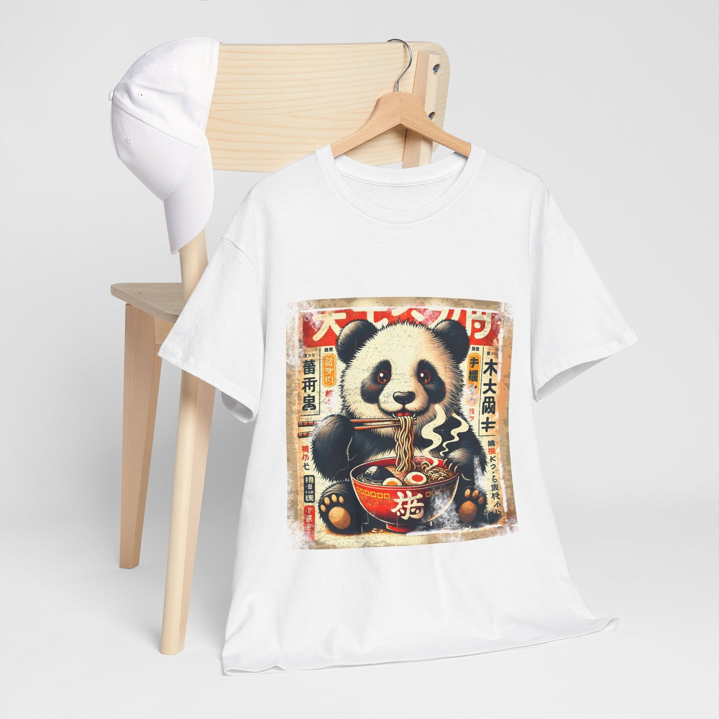 Panda i ramen - Anime retro vintage