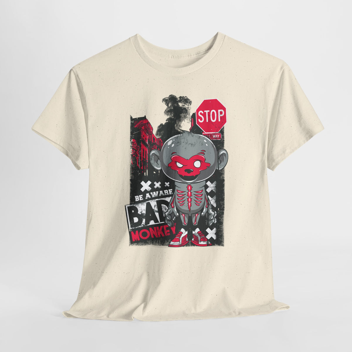 Be Aware Bad Monkey - miejskie ostrzeżenie z pazurem
