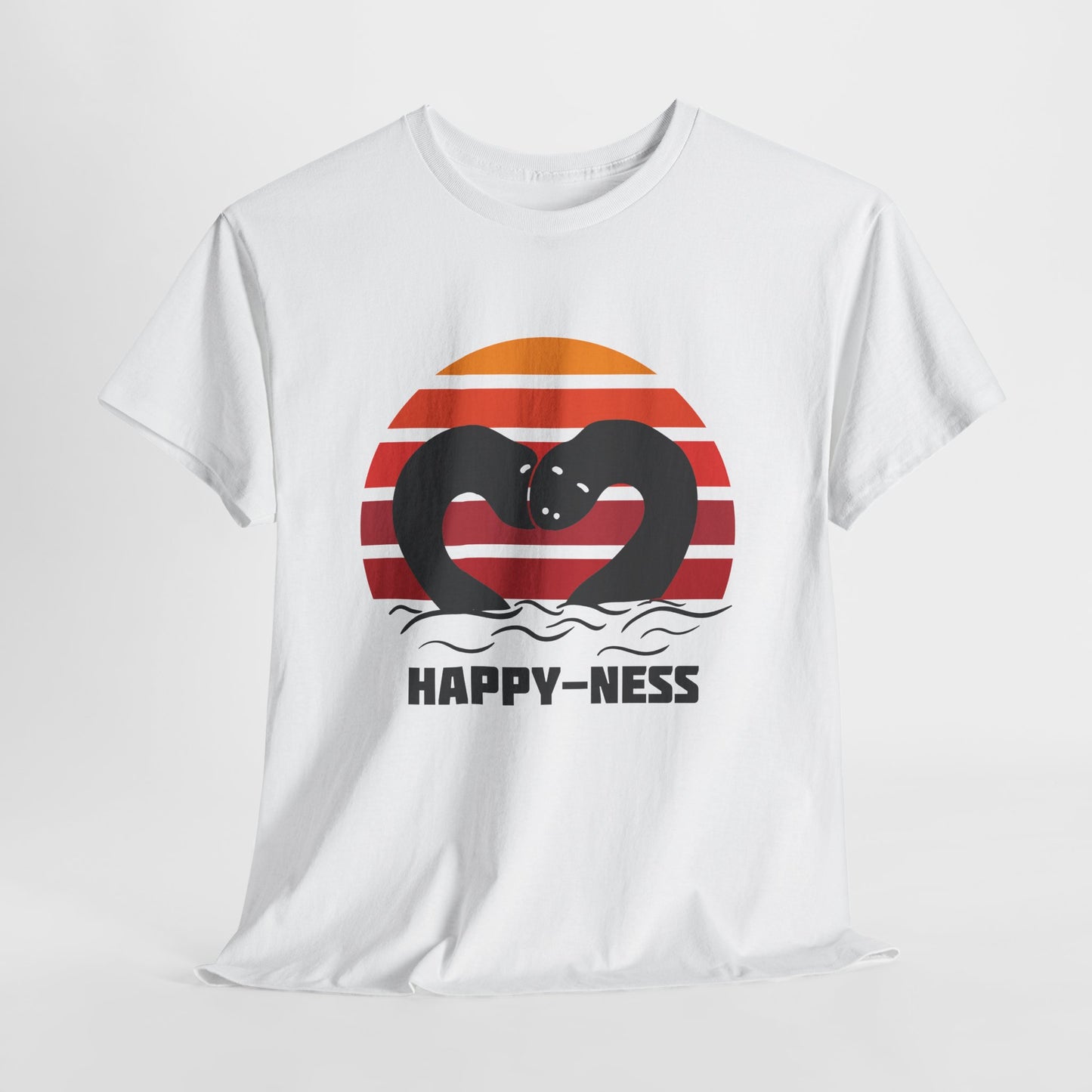 Koszulka HAPPY-NESS – Nessie z Loch Ness w serduszku retro
