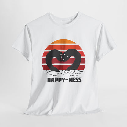 Koszulka HAPPY-NESS – Nessie z Loch Ness w serduszku retro