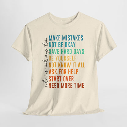 It's Okay To... koszulka ze wsparciem