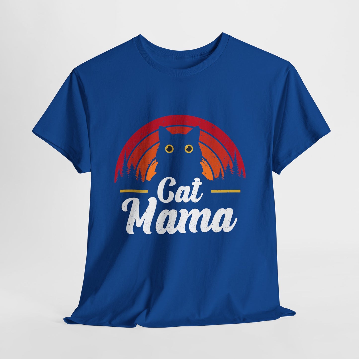Kocia Mama - retro zachód słońca i koci vibe