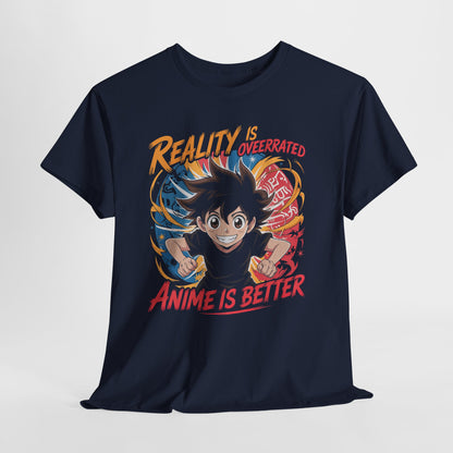 Reality is Overrated - Anime Is Better - koszulka dla fanów Anime