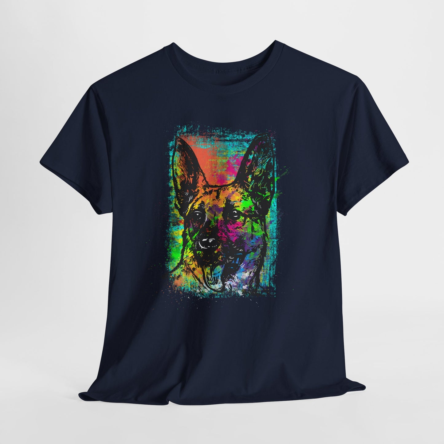 Neon Dog Pop Art - kolorowy owczarek niemiecki