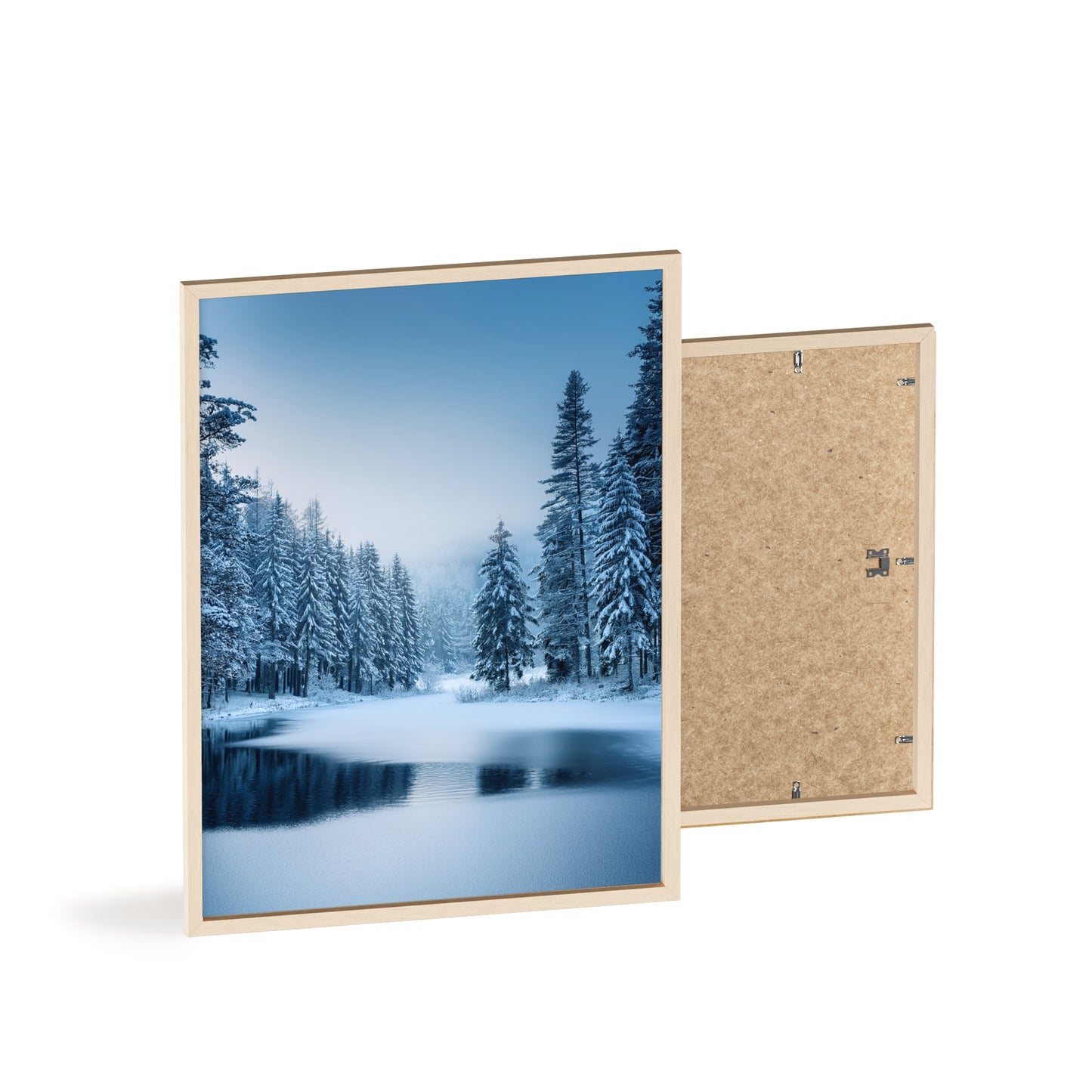 Nordic Winter Forest – Zimowy Las i Zamarznięte Jezioro