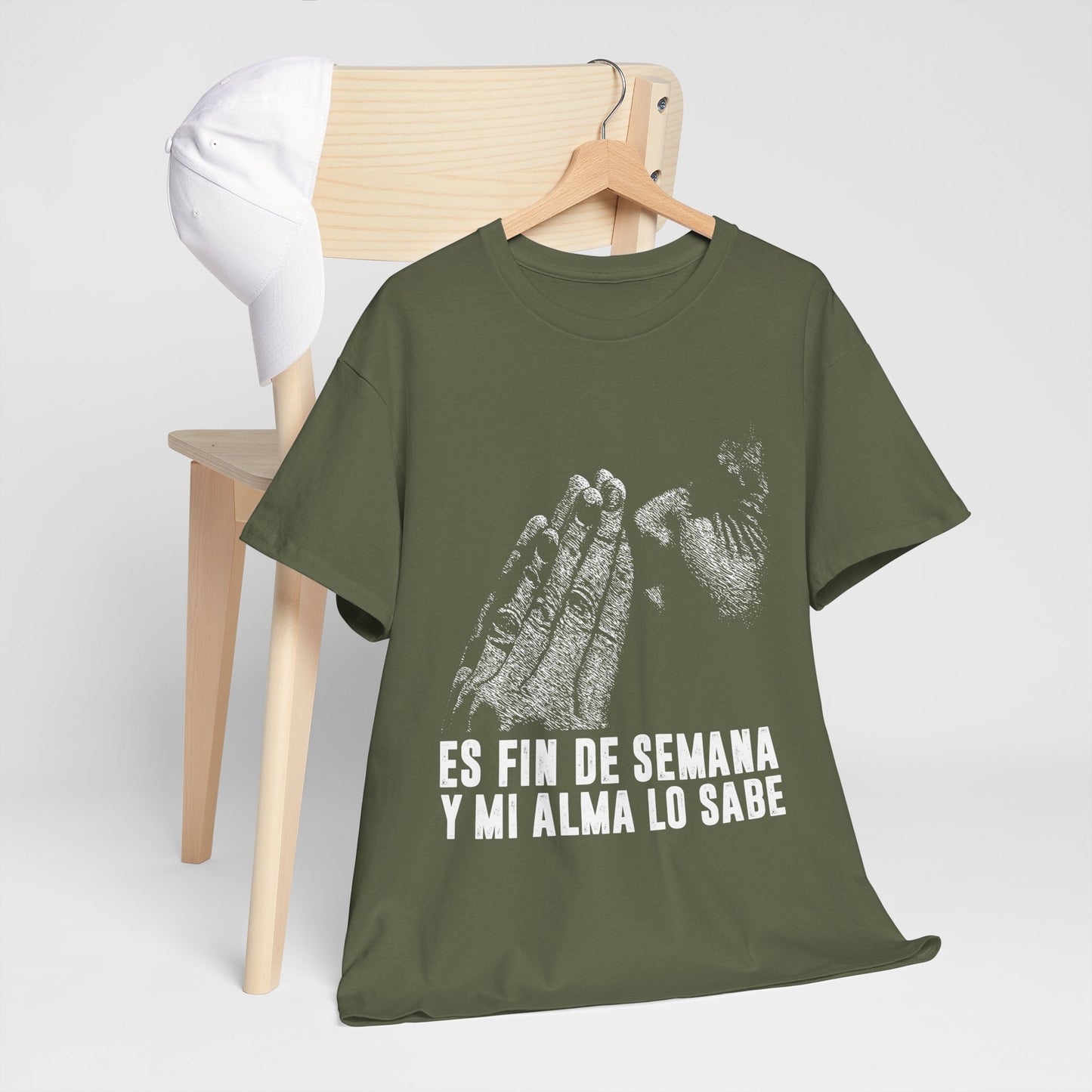 Jest weekend i moja dusza to wie - hiszpański napis "Es fin de semana y mi alma lo sabe"