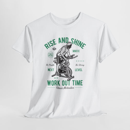 Rise and Shine - Work Out Time - koszulka motywacyjna