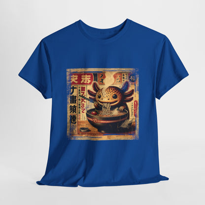 Japoński aksolotl i ramen - anime retro vintage