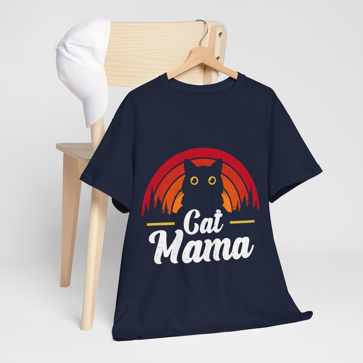Kocia Mama - retro zachód słońca i koci vibe