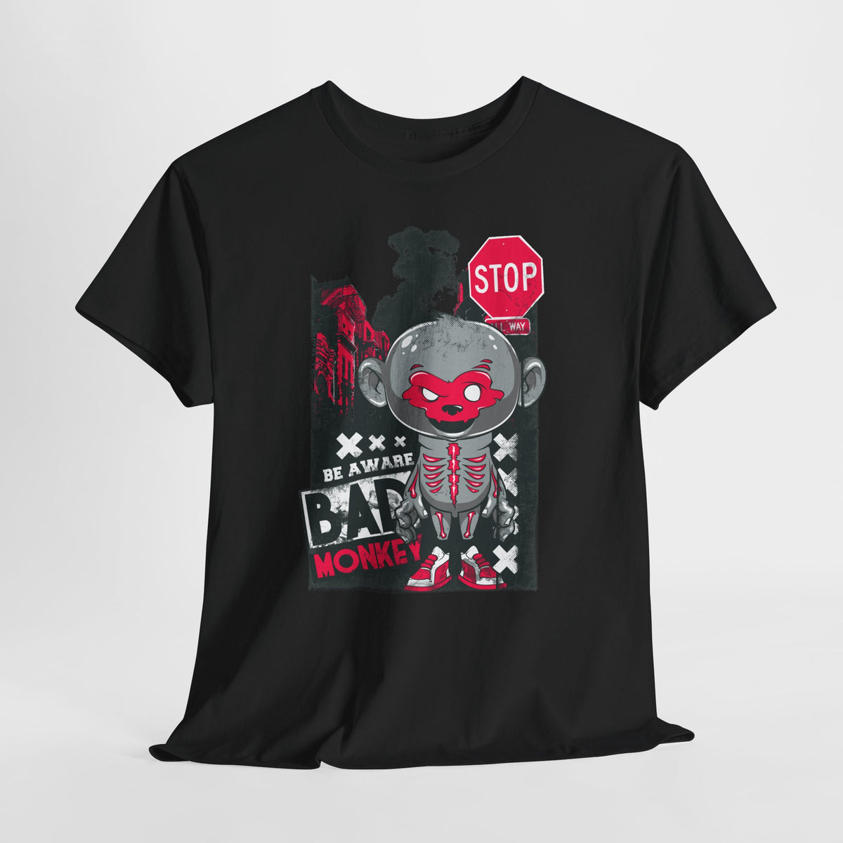 Be Aware Bad Monkey - miejskie ostrzeżenie z pazurem
