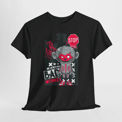 Be Aware Bad Monkey - miejskie ostrzeżenie z pazurem