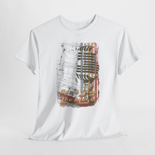 Koszulka retro vintage "Don't stop the music"