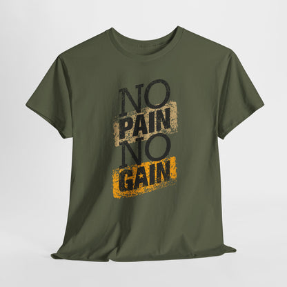 Koszulka No Pain No Gain - motyw treningowy
