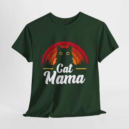 Kocia Mama - retro zachód słońca i koci vibe